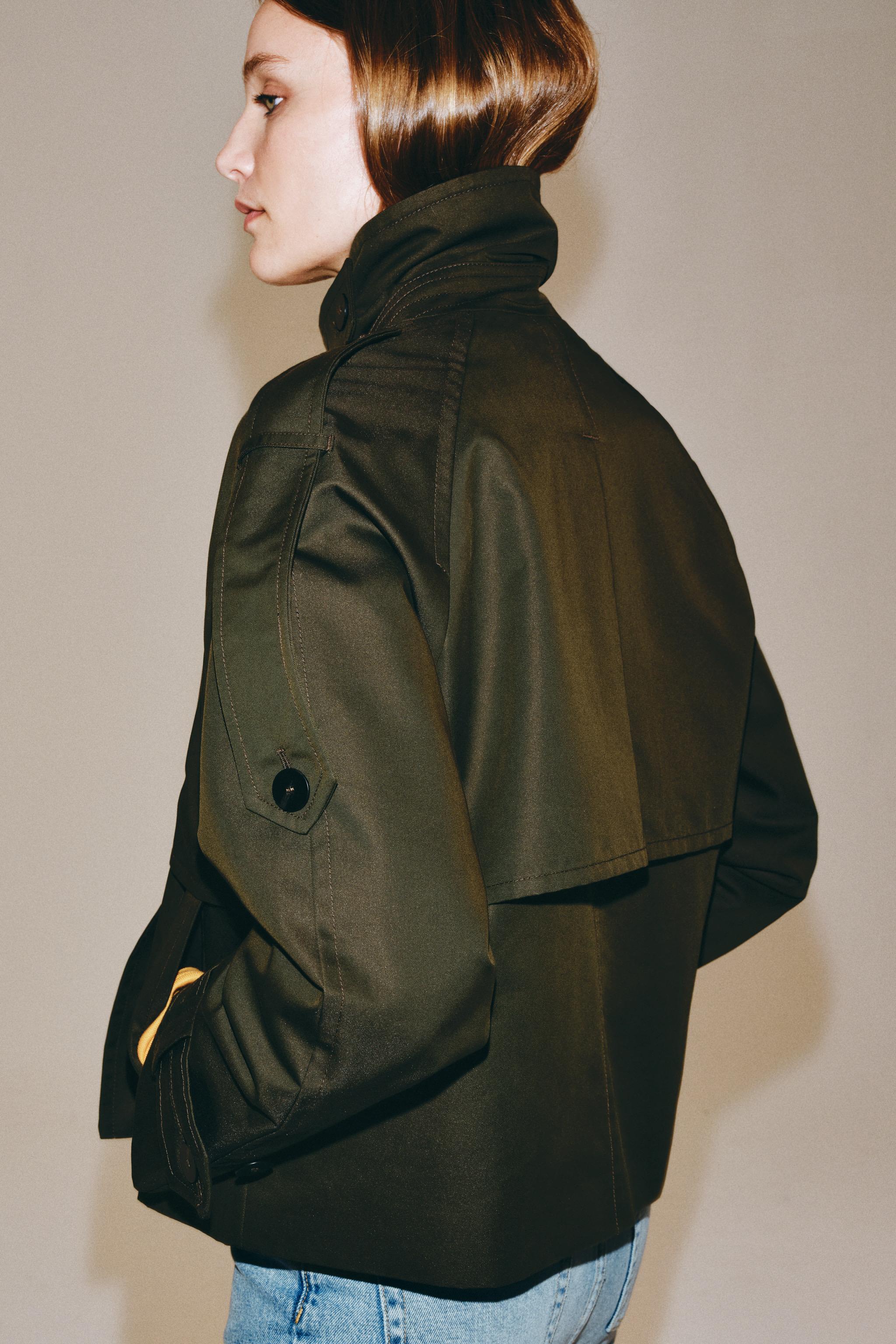 SHORT ZW COLLECTION TRENCH COAT